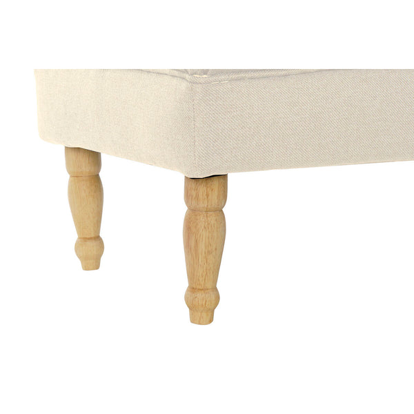 Hocker Home ESPRIT Creme Polyester Holz
