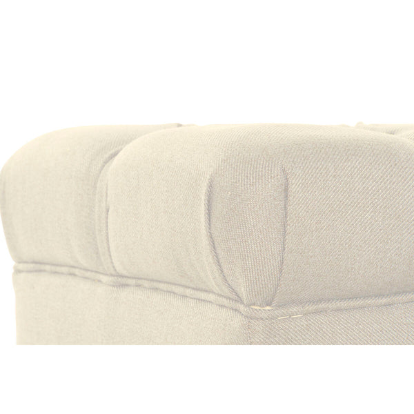 Hocker Home ESPRIT Creme Polyester Holz