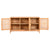 Anrichte Home ESPRIT Hellbraun Rattan Tanne 120 x 40 x 65 cm