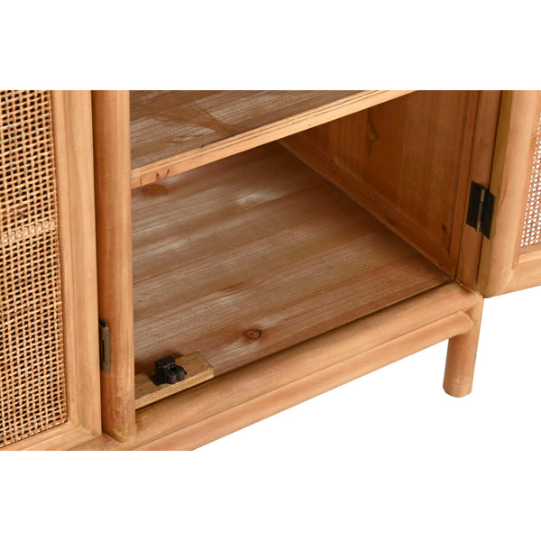 Anrichte Home ESPRIT Hellbraun Rattan Tanne 120 x 40 x 65 cm