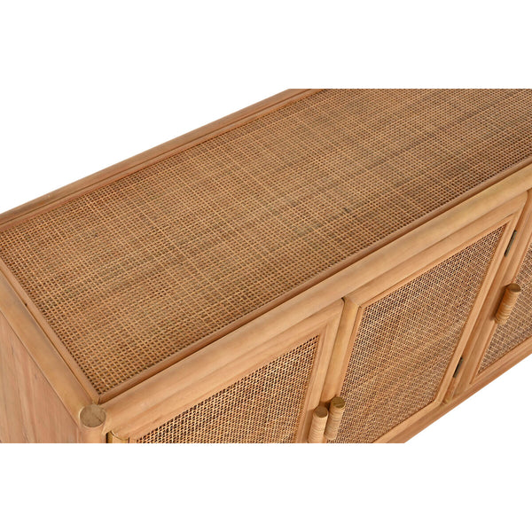 Anrichte Home ESPRIT Hellbraun Rattan Tanne 120 x 40 x 65 cm