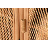 Anrichte Home ESPRIT Hellbraun Rattan Tanne 120 x 40 x 65 cm
