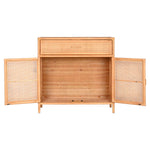 Anrichte Home ESPRIT Hellbraun Rattan Tanne 100 x 40 x 100 cm