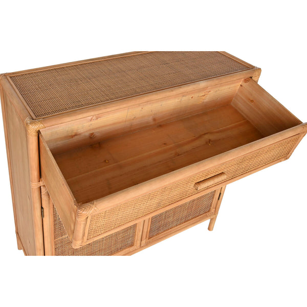 Anrichte Home ESPRIT Hellbraun Rattan Tanne 100 x 40 x 100 cm
