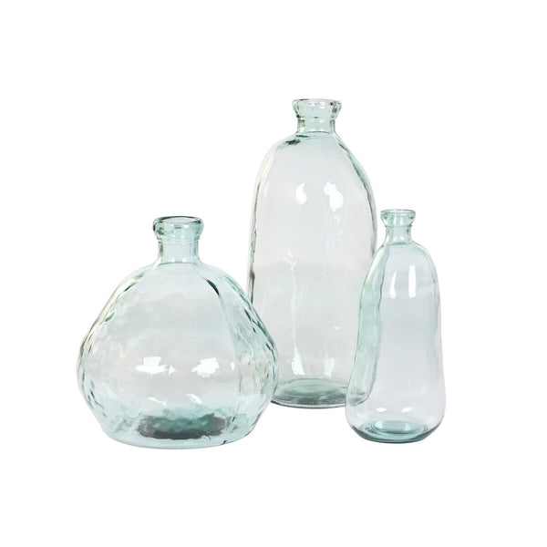 Vase Home ESPRIT Durchsichtig Recyceltes Glas 45 x 45 x 47,5 cm
