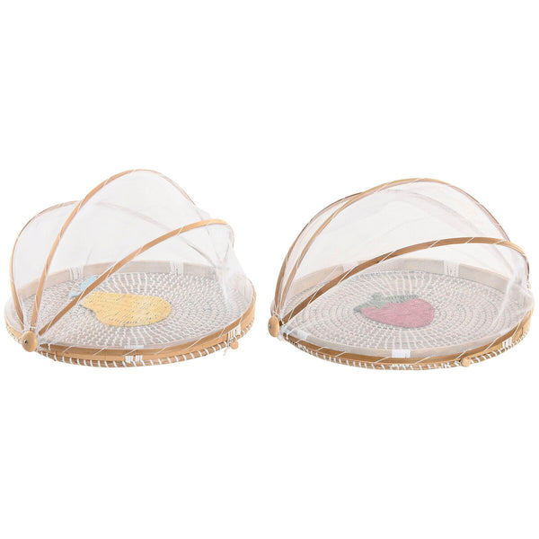 Geschirrabdeckung Home ESPRIT Naturfaser 40 x 40 x 24 cm