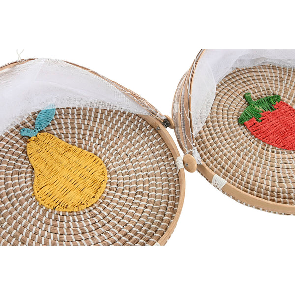 Geschirrabdeckung Home ESPRIT Naturfaser 40 x 40 x 24 cm