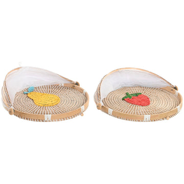 Geschirrabdeckung Home ESPRIT Naturfaser 40 x 40 x 24 cm