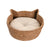 Haustierbettchen Home ESPRIT Weiß natürlich Naturfaser 55 X 45 X 18 CM
