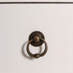 Anrichte ORIENTE Weiß Gold Holz Eisen Holz MDF 63 x 33 x 131 cm