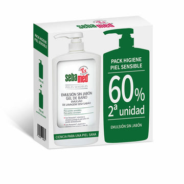 Duschgel ohne Seife Sebamed Emulsión Sin Jabón 750 ml Empfindliche Haut 2 Stück