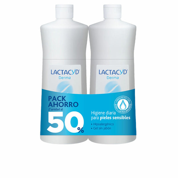 Hautschützendes Badegel Lactacyd Lactacyd Derma 1 L 2 x 1 L Empfindliche Haut
