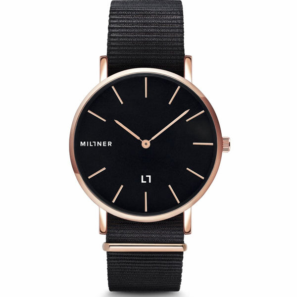 Damenuhr Millner HALLFIELD-S-NEGRO-FABBRIC (Ø 36 mm)