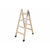 5-stufige Klappleiter Plabell Holz 139 x 31/51 cm