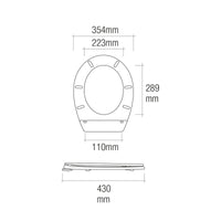 Toilettenabdeckung EDM 01511 Weiß PVC