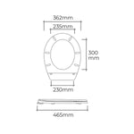 Toilettenabdeckung EDM 01512 Weiß PVC