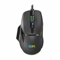 LED Gaming-Maus EDM 07753 for players Schwarz 7200 dpi