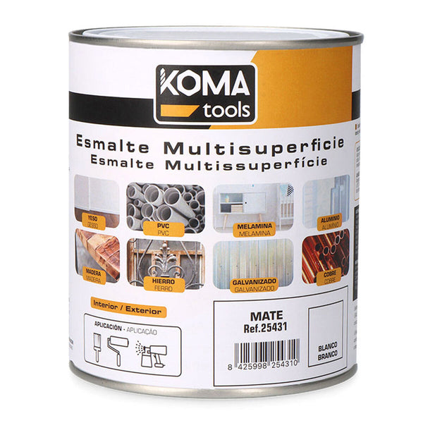 Acryl-Emaille Koma Tools Weiß Mattierend 750 ml