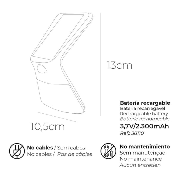 LED Lampe mit Bewegungssensor EDM 31843 Weiß Polypropylen 3,5 W