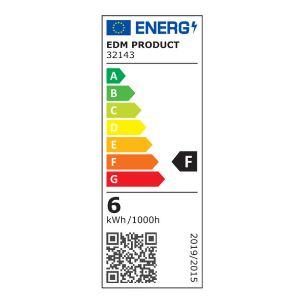 LED-Deckenleuchte EDM 32143 Kunststoff A F 6 W 60 Lm (4000 K)