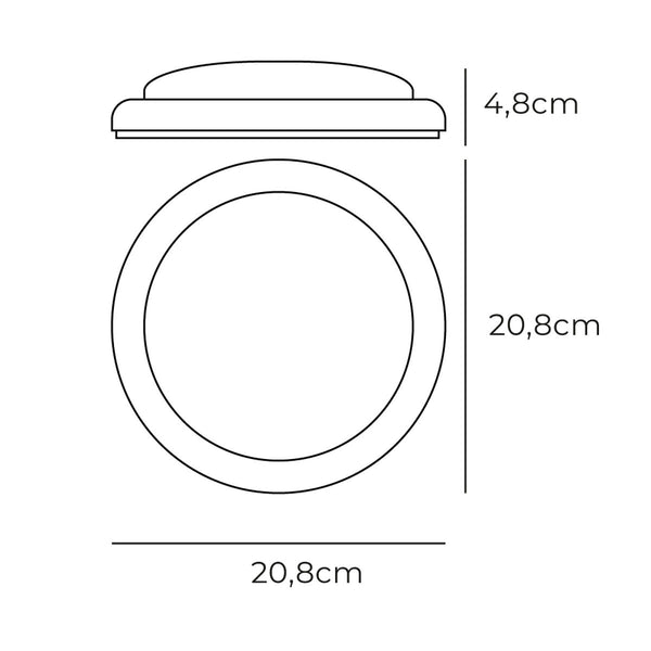 LED-Deckenleuchte EDM 32406 Weiß Aluminium Kunststoff F 18 W 120 W 1820 Lm E27 rund (4000 K)