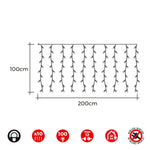 LED-Lichtvorhang EDM 71260 Easy-Connect 1,8 W 2 x 1 m
