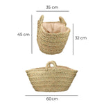 Korb für Brennholz EDM Esparto 60 x 35 x 45 cm 60 x 45 x 35 cm Oval