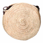 Damen Handtasche EDM 30 x 30 cm rund Palmblatt
