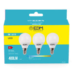 Packung mit 3 LED-Lampen EDM 98202 G 35 W 5 W 50 W E14 400 lm Ø 4,5 x 8 cm (6400 K)