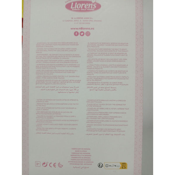 Baby-Puppe Llorens 38356 38 cm