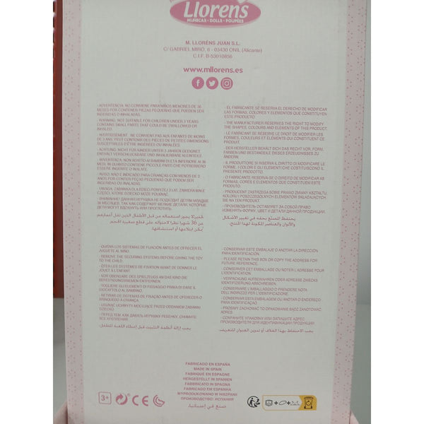 Baby-Puppe Llorens 38358 38 cm