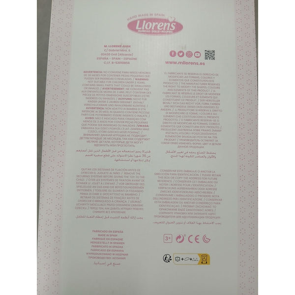 Baby-Puppe Llorens 1074070 40 cm