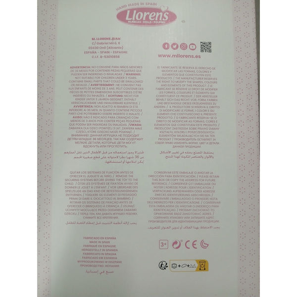 Baby-Puppe Llorens 74104 42 cm
