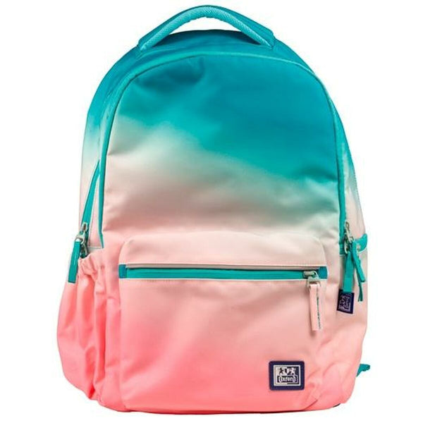 Schulrucksack Oxford Gradient Ocean Bunt 38,5 x 30 x 13 cm