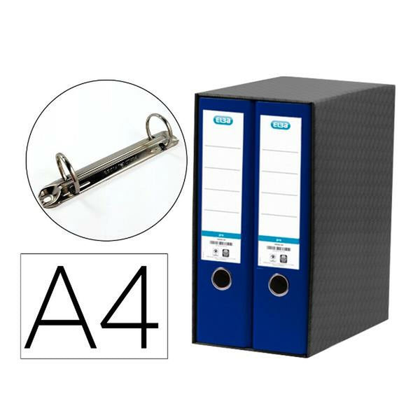 Ringbuch Elba 100580050 Blau A4 2 Stück