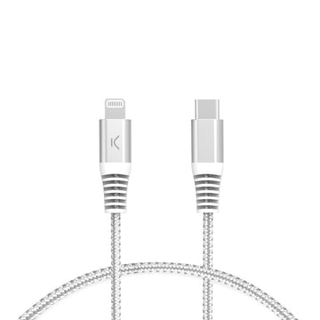 USB-C auf Lightning Verbindungskabel KSIX Grau