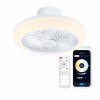 Deckenventilator mit Lampe KSIX (Restauriert D)