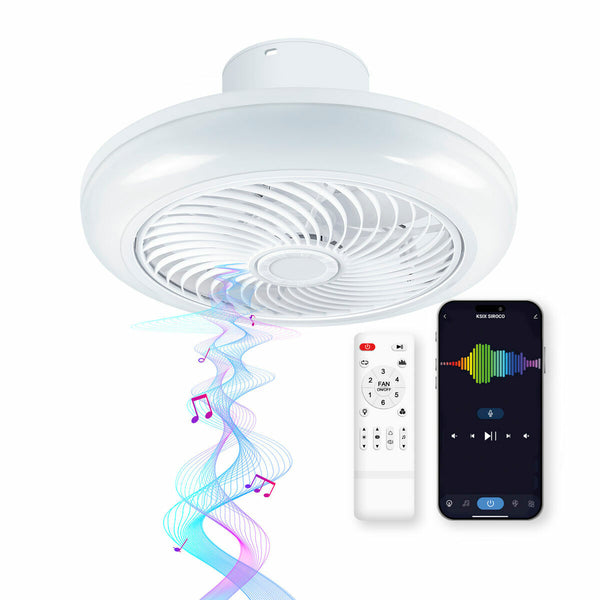 Deckenventilator mit Lampe KSIX (Restauriert D)