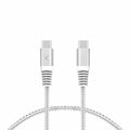 USB-C zu USB-C-Kabel KSIX Weiß