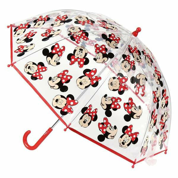 Bubble Regenschirm Minnie Mouse 2400-0512 Rot 100 % POE 45 cm