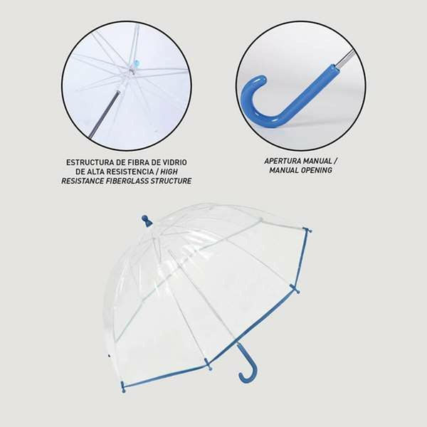 Bubble Regenschirm Minnie Mouse 2400-0512 Rot 100 % POE 45 cm