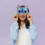 Augenmaske Stitch Blau (20 x 10 x 1 cm)