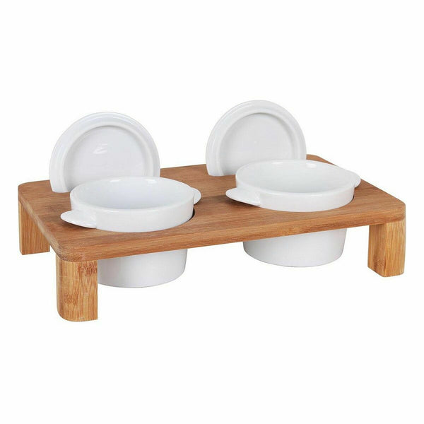 Satz für Appetithäppchen Inde Bambus Porzellan 29 x 18 x 6 cm Kochtopf x 2 (6 Stück)