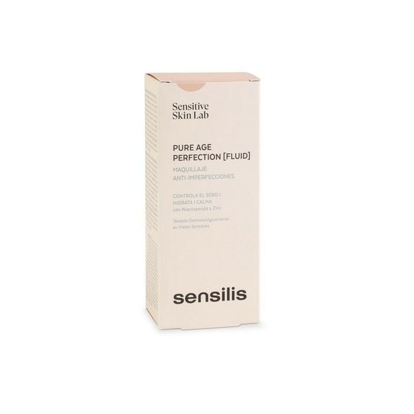 Cremige Make-up Grundierung Sensilis Pure Age Perfection 02-sand Nº 02-Sand 30 ml Anti-Schönheitsfehler