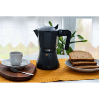 Italienische Kaffeemaschine Fagor Schwarz Aluminium 12 Kopper