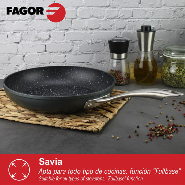Pfanne Fagor Savia Geschmiedetes Aluminium Grau Ø 24 cm