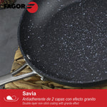 Pfanne Fagor Savia Geschmiedetes Aluminium Grau Ø 24 cm