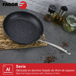 Pfanne Fagor Savia Geschmiedetes Aluminium Silberfarben Ø 26 cm