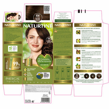 Dauerfärbung Naturtint NATURTINT COLORACIÓN 4W-Castaño Oscuro Radiante 170 ml
