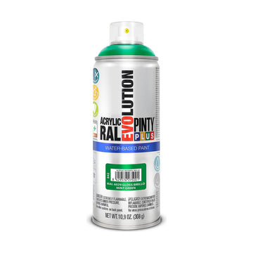 Sprühfarbe Pintyplus Evolution RAL 6029 Wasserbasis Mint Green 400 ml